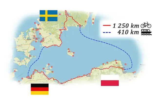 Ile km przez Bałtyk do Szwecji? Sprawdź najkrótsze trasy i odległości