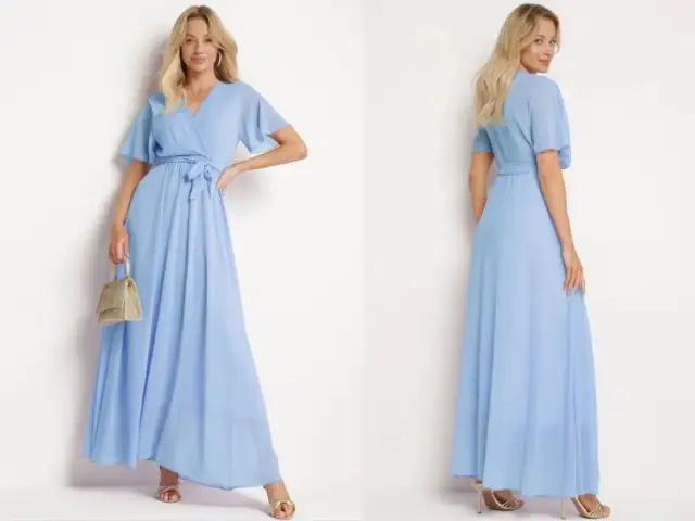 Jakie dodatki do niebieskiej sukienki na wesele? Zjawiskowy look!