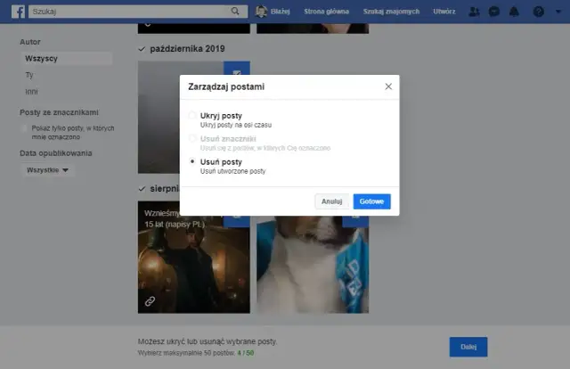Jak usuwać posty na Facebooku - proste kroki, uniknij błędów