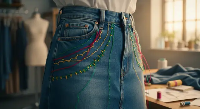 Jak uszyć spódnicę ze spodni dżinsowych i nadać im nowe życie