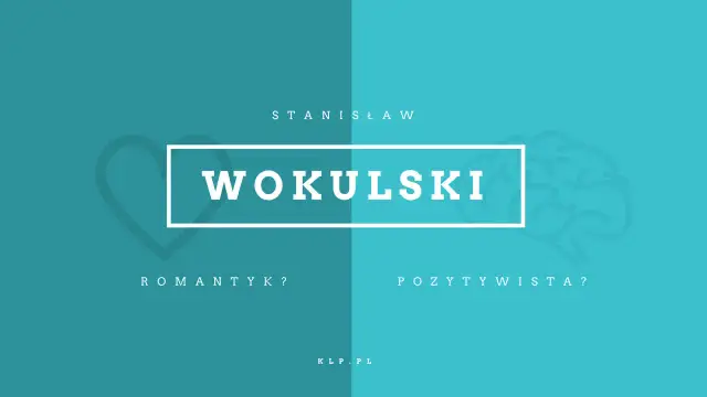 Wokulski jako romantyk? Grafika z sercem i mózgiem symbolizuje dylemat postaci.