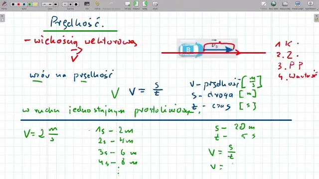 Sprawdzian fizyka: jak opisujemy ruch - przykłady i pytania do nauki