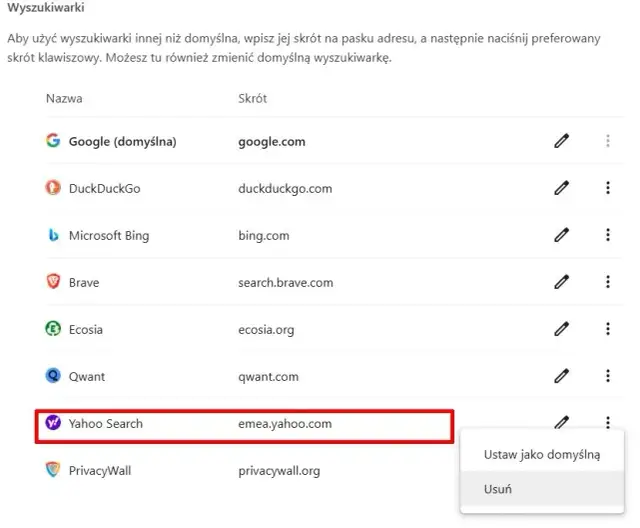 Jak zmienić przeglądarkę z Yahoo na Google i uniknąć problemów