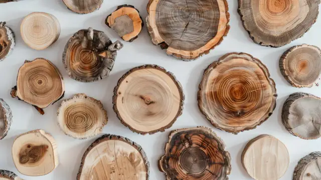 Plastry na ścianę: Jak wykorzystać plastry drewna do dekoracji wnętrz?