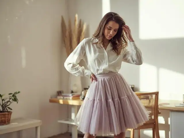Tiulowa spódnica: Jaka bluzka? Uniknij błędów, stylizuj z klasą!