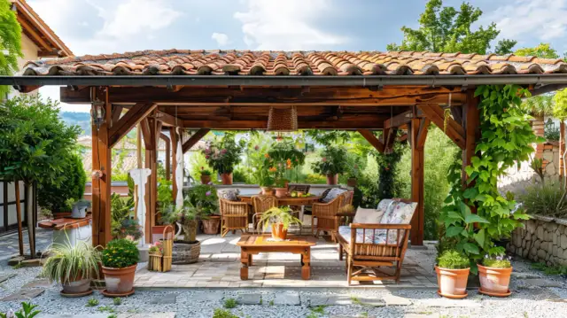 Wiata tarasowa drewniana: Jakie altany drewniane są najlepsze na taras?