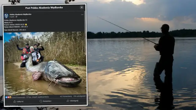 Rekord świata suma – 292 cm i niezwykłe okoliczności złowienia