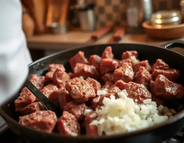 Jak smażyć mięso na gulasz, aby uniknąć suchych kawałków i uzyskać smak