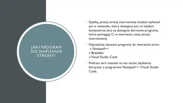Jaki program do pisania stron? Dowiedz się, co oznacza skrót HTML i jakie programy pomogą Ci tworzyć strony internetowe, np. Notepad++, Brackets, Visual Studio Code.