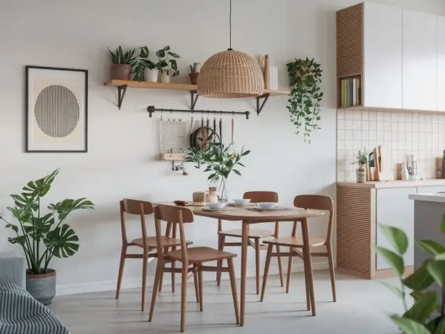 Zabezpieczenie ściany w kuchni przy stole: 7+ pomysłów i porad