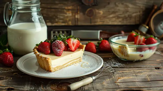 Krem z mlekiem skondensowanym - Przepis na tartę z mlekiem skondensowanym