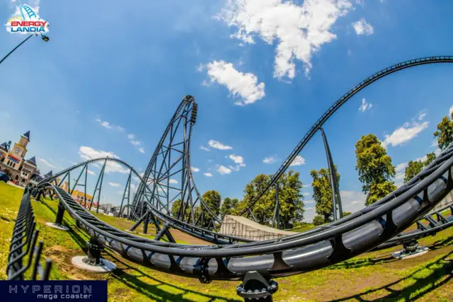 Hyperion: 77m konstrukcji, 82m spadku pełne dane Energylandii