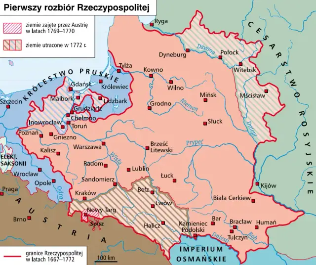 W którym roku był 1 rozbiór Polski i dlaczego to ważne dla historii?