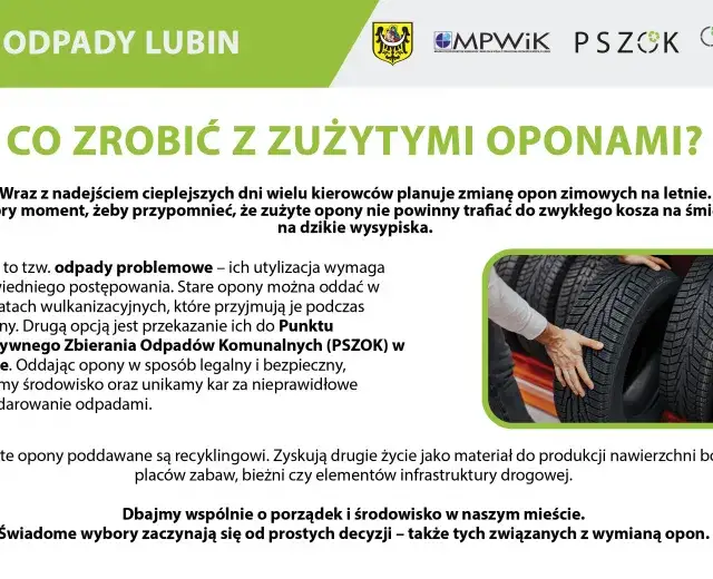 Ile można oddać opon na PSZOK? Sprawdź limity w Twoim mieście
