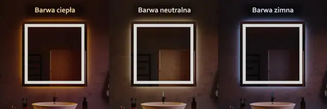 Lustro z podświetleniem: Ciepłe czy zimne? Makijaż, nastrój, styl