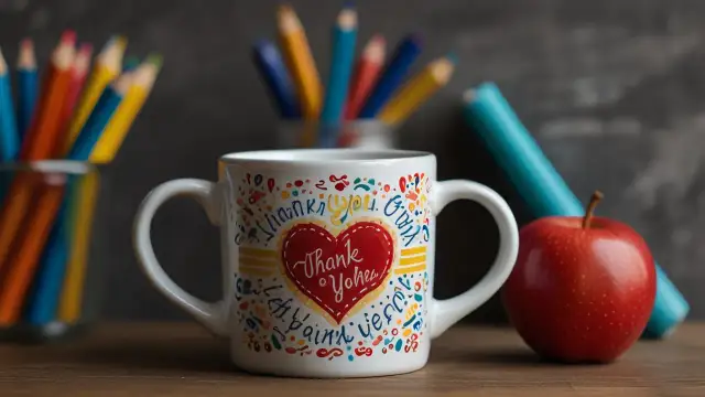 Jak można podziękować nauczycielowi? Kubek pełen wdzięczności!