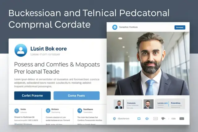 Aplikacja LinkedIn: co to jest? Widok profilu zawodowego z danymi i zdjęciem mężczyzny w garniturze.