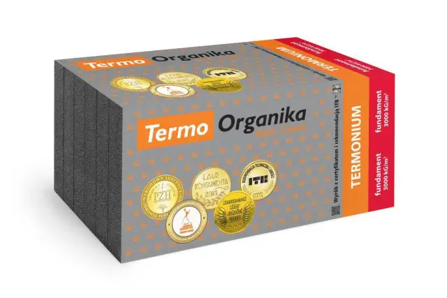 Styropian Termo Organika na fundament. Jaka grubość styropianu na fundament? Produkt z certyfikatem ITB, 3000 kg/m³.
