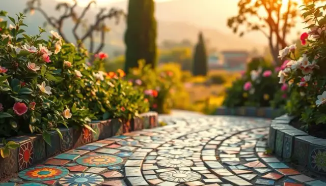 Jak wykorzystać resztki płytek w ogrodzie - kreatywne pomysły DIY