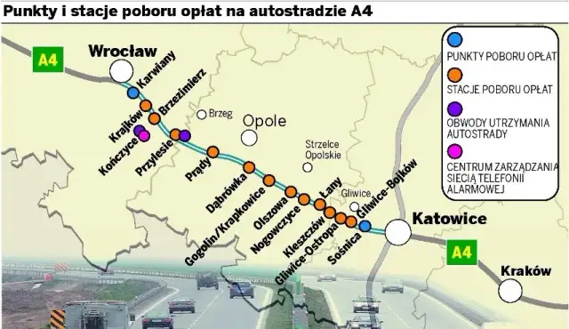 Jak płacić za autostradę A4 Gliwice Wrocław? Aktualne informacje o opłatach