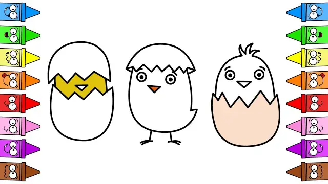 Jak narysować kurczaka w jajku - prosty sposób na piękny rysunek