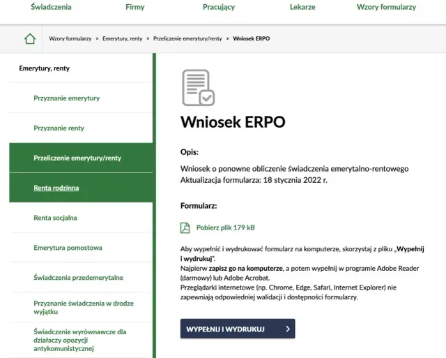 Kto może złożyć wniosek o przeliczenie emerytury i uniknąć strat?