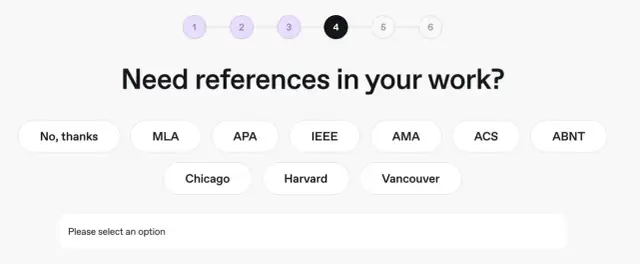 Potrzebujesz cytatów? Wybierz styl: MLA, APA, IEEE, AMA, ACS, ABNT, Chicago, Harvard, Vancouver.