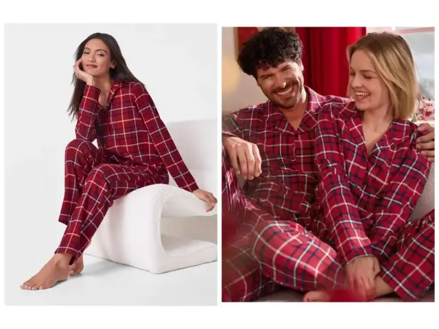 Para w kratę: kobieta siedząca na białym fotelu, para siedząca razem.