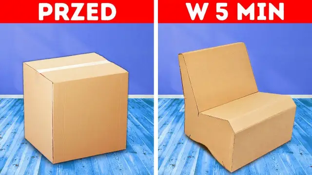 Jak zrobić krzesło z kartonu - proste kroki, które zaskoczą każdego