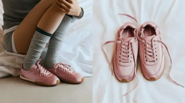 Różowe buty sportowe marki HOFF. Idealne na co dzień, wygodne i stylowe.