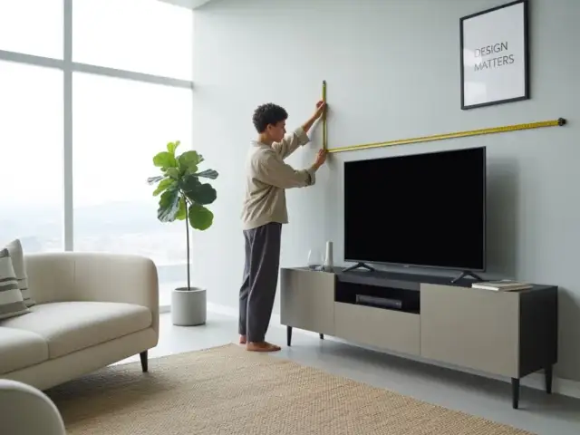 Na jakiej wysokości powiesić telewizor 55 cali, by uniknąć bólu karku?