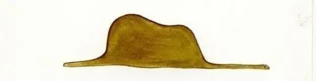 Wąż połykający słonia z Małego Księcia: Czy widzisz kapelusz?