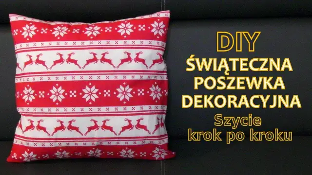 Poszewka na poduszkę z zakładką: Uszyj bez zamka w 20 minut!