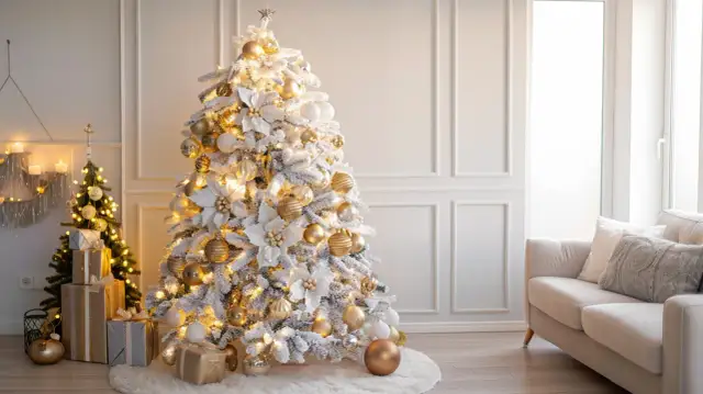 Biało-różowa choinka: Jak udekorować ją, by była delikatna i urocza?