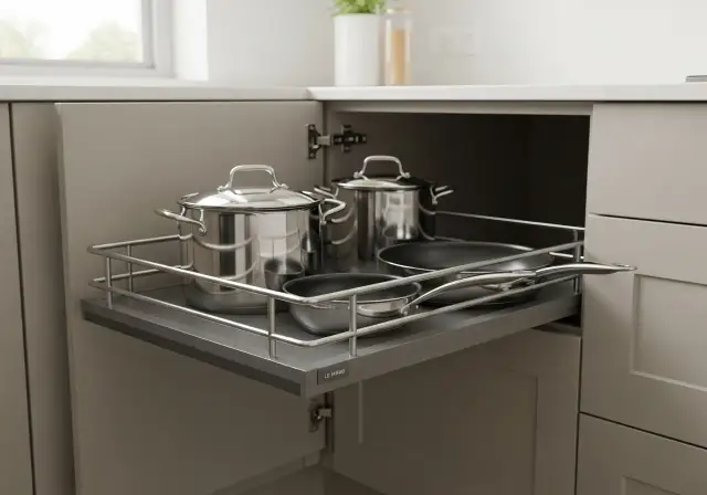 Szafka narożna: Jak zamienić zmory w skarb kuchni? Cargo i Le Mans.