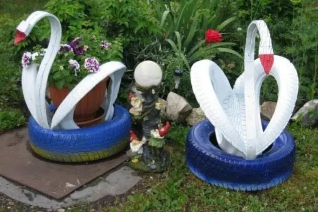 Jak zrobić łabędzia z opony - prosty sposób na piękną dekorację
