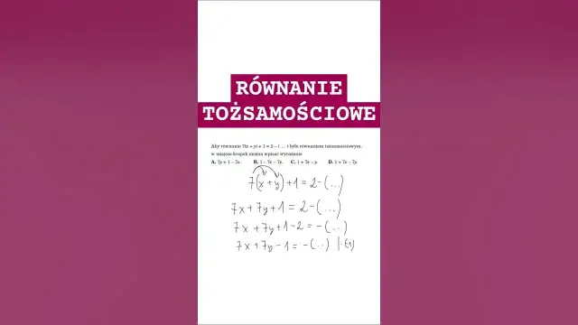Jak sprawdzić, czy równanie jest tożsamościowe – proste metody i przykłady