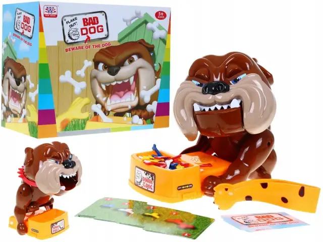 Zabawki dla buldoga francuskiego: gra "Bad Dog" z figurkami i akcesoriami. Idealne dla małych miłośników psów.