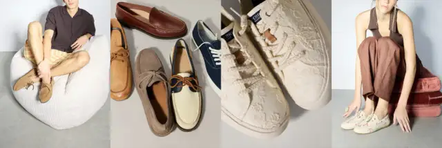 Jakie buty do sukienki ecru? Zobacz stylowe mokasyny, trampki i espadryle w różnych kolorach i wzorach.