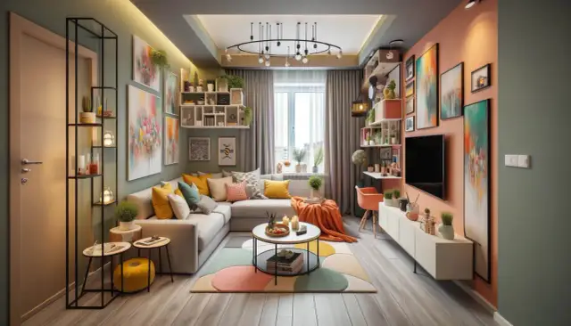 Jak urządzić duży pokój w bloku, by zyskać więcej przestrzeni i stylu