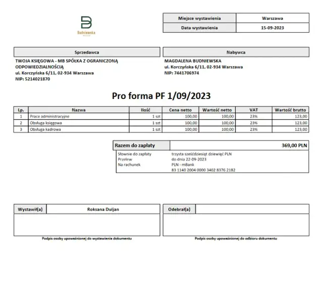 Faktura proforma: czy jest wiążąca? Wyjaśniamy wszystko