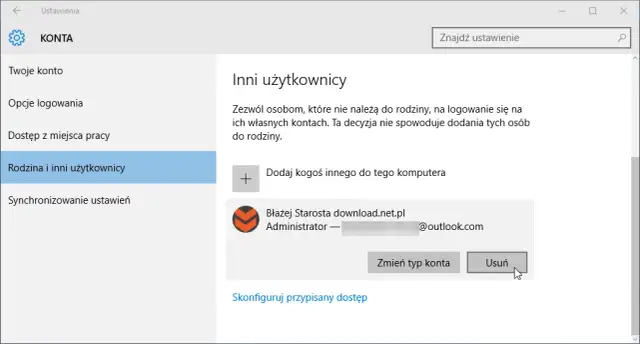 Jak usunąć konto Windows 10 i uniknąć utraty danych użytkownika