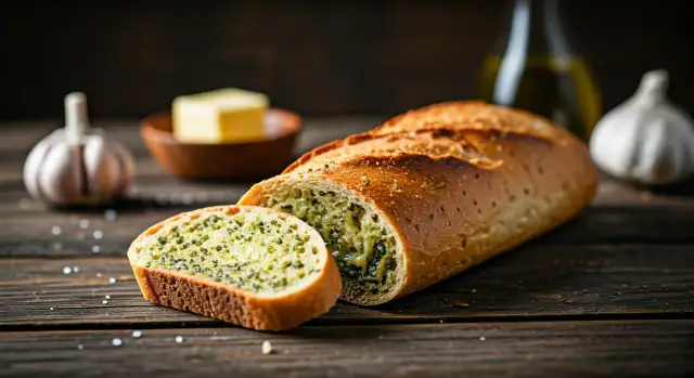 Kaloryczność bagietki czosnkowej: kompletne wartości odżywcze w 100g