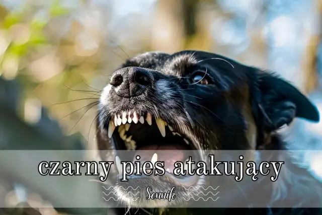 Znaczenie snu o atakującym czarnym psie - ostrzeżenie czy zły omen?