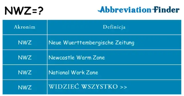 Co to znaczy NWZ? Definicja i dokładne wyjaśnienie tego pojęcia