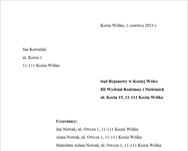 Jak napisać pismo do sądu rodzinnego? Praktyczny poradnik