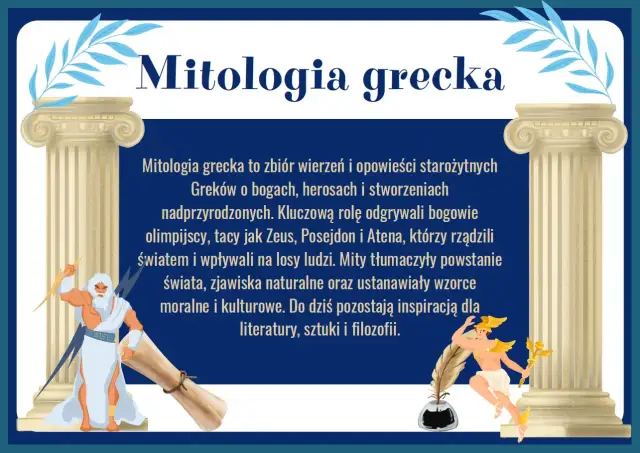 Mitologia grecka streszczenie: bogowie olimpijscy, herosi i stworzenia. Mity tłumaczyły świat, a dziś inspirują literaturę i sztukę.