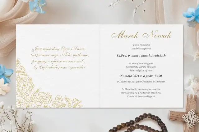 Jak stworzyć idealne zaproszenie na chrzest dla matki chrzestnej? Poradnik