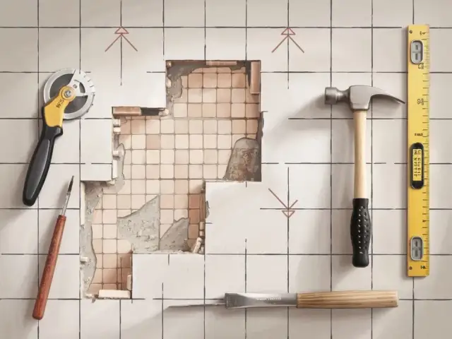 Jak usunąć starą zaprawę klejową z płytek bez uszkodzeń powierzchni