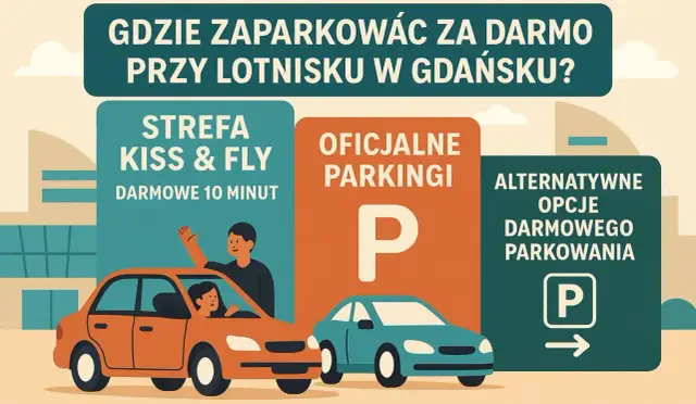 Jak wjechać na lotnisko w Gdańsku? 10 minut za darmo!